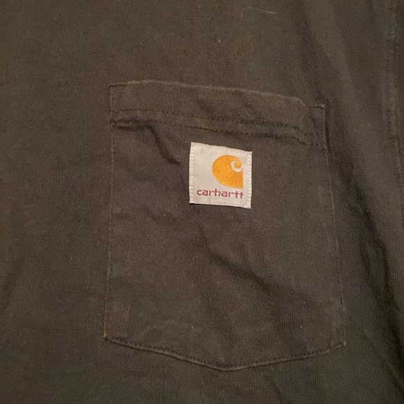 Carhartt Black T -Shirt with pocket - Picture 3 of 5